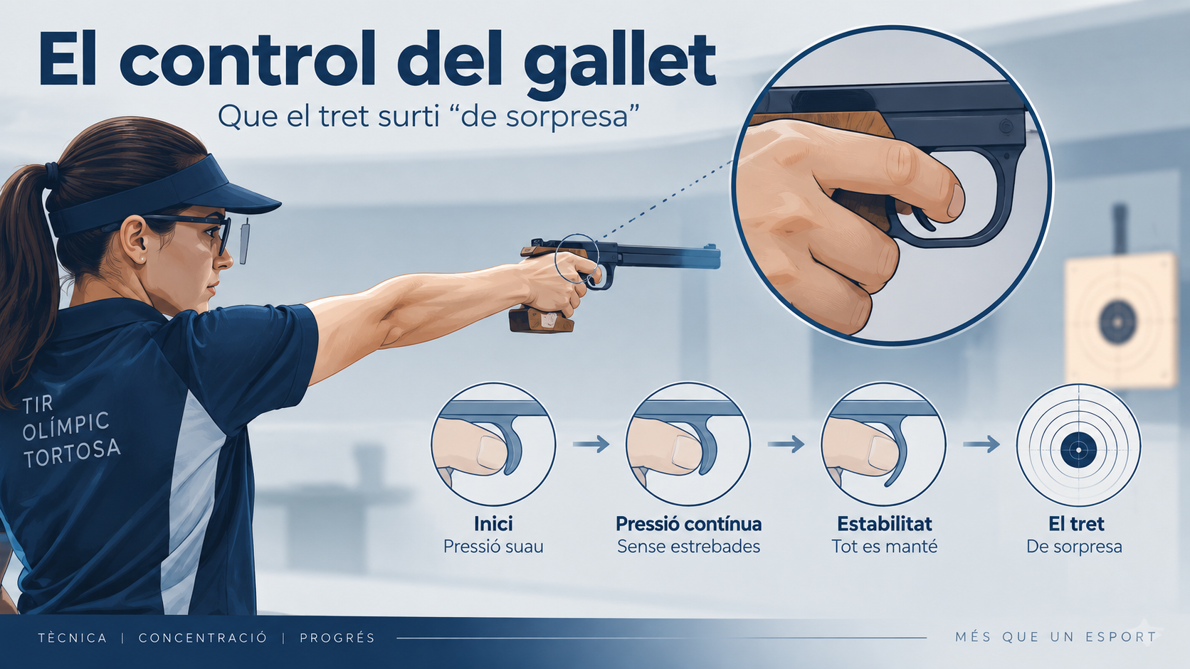 El control del gallet: que el tret surti «de sorpresa»